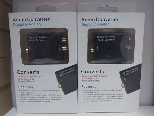 DIGITAL TO ANALOG AUDIO CONVERTER ADAPTER -OPTICAL COAXIAL image 1