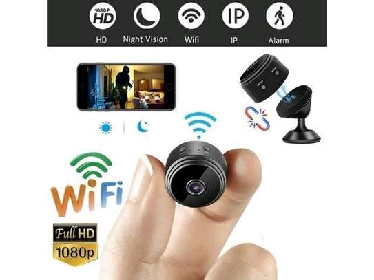 Mini Hidden Spy Camera WiFi Small Wireless Video Camera Full HD 1080P Audio Infrared Night Vision Motion Sensor Support SD Card for iPhone Android Video Detection Security Nanny Surveillance Cam image 2