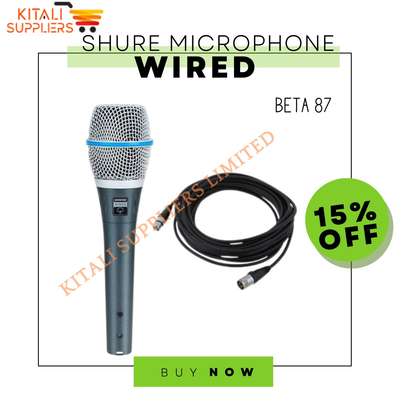 Shure wired microphone image 1