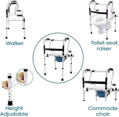 Walking Frame with Commode and Seat/ Shower Chair image 3