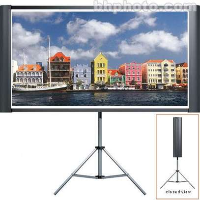 TRIPOD SCREEN PROJECTOR  FOR HIRE image 1