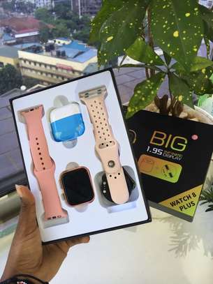 8 Pro Max 2 In 1 Smartwatch With Wireless Earphones image 4