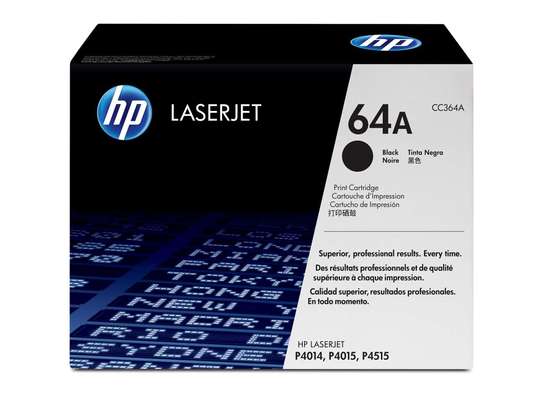 HP HP 64A LaserJet Toner Cartridge - CC364A - Black image 1