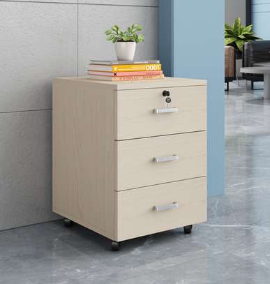 Lockable 3-Drawer Pedestal Office Movable Cabinet image 1