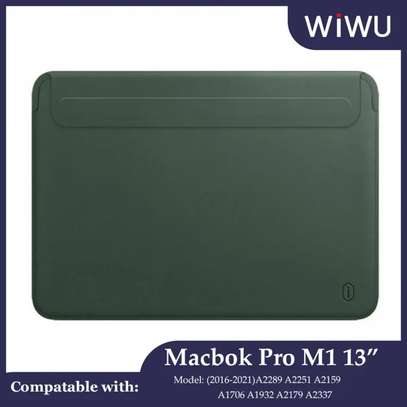 Wiwu Skin Leather Sleeve Midnight Green MacBook 13.3inch image 4