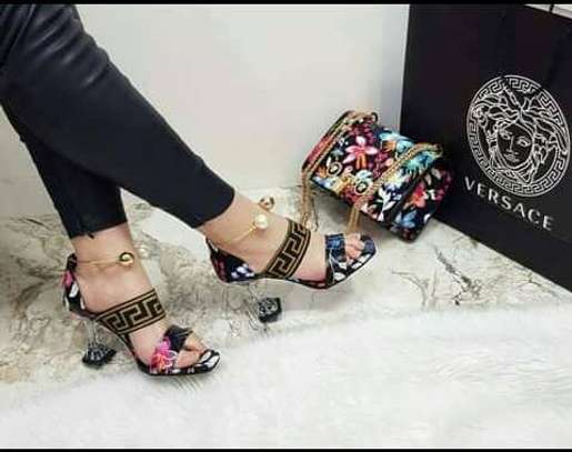 CLASSY VERSACE BAGS AND HEELS image 1