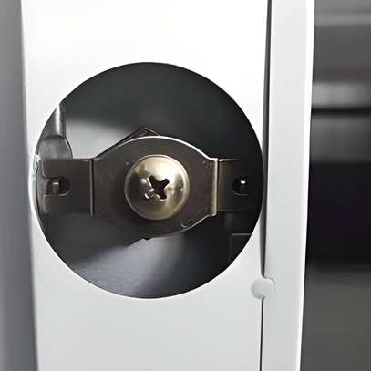 Modern Sleek Half-Glass Steel Filing Cabinet image 5