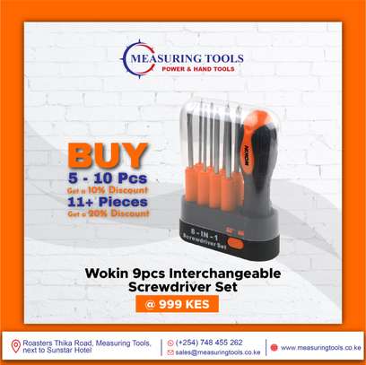 WOKIN 9PCS INTERCHANGEABLE SCREWDRIVER SET image 1