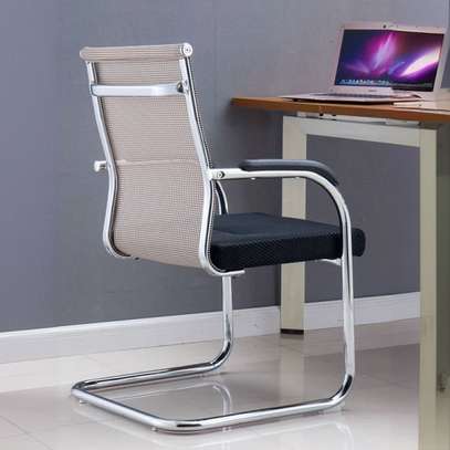 Office Chairs: Mesh Cantilever Office Guest Chair image 6