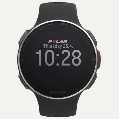 Polar Vantage V Titan Multi Sport GPS Watch Without Heart Rate - Black/Red and USB Charging Cable image 1