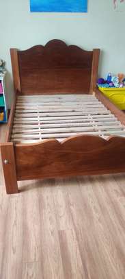 4x6 Hard wood Bed image 1