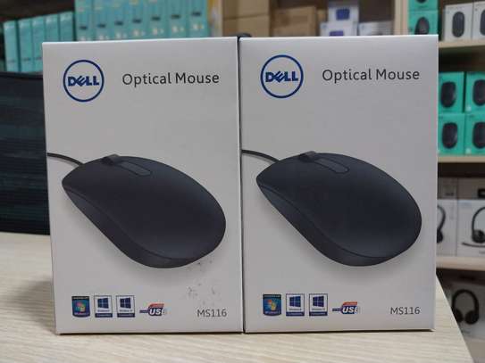 Dell MS116 Wired Optical Mouse 1000DPI LED Tracking image 2