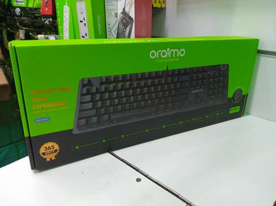 Oraimo Wired Mechanical Keyboard With Detachable Wrist Rest image 1
