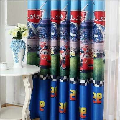 Colorful kids curtains with cartoons prints image 9