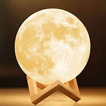 Printed Moon Light with Stand & Remote image 1