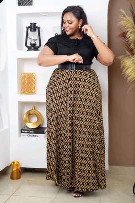 Plus Size Maxi Dress Belted Waist image 5