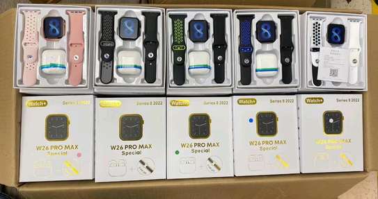 W26 pro max Smartwatch and Earpods image 1