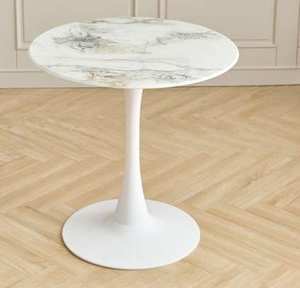 Office Table: Round Tulip Marble Coffee Table image 3