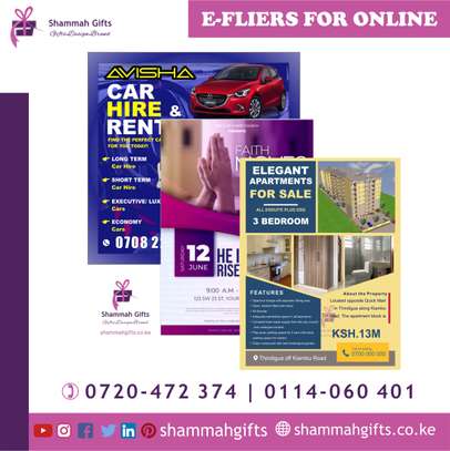 We design e-fliers for your online marketing image 1