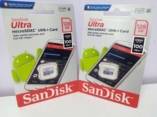 SanDisk 128GB Ultra microSDXC UHS-I Memory Card  – 100MB/s, image 1