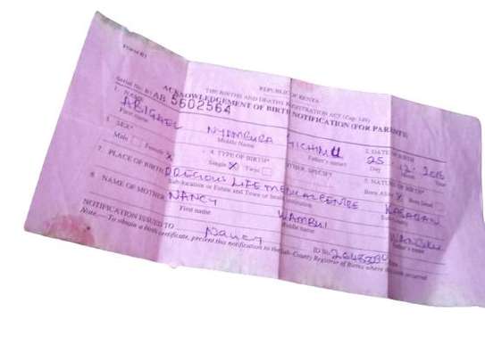 Birth certificate application and collection image 3