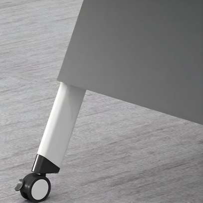 Modern White Foldable Writing Desk image 1