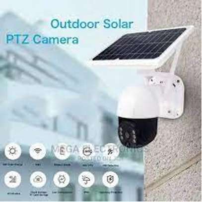 4G PTZ Wireless Outdoor Solar Powered cctv Camera SIM Card image 1