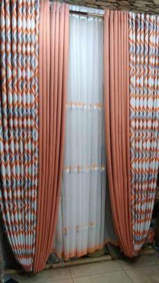 Orange curtains image 2
