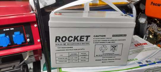 Rocket 12v 150ah MF rechargeable solar battery image 1
