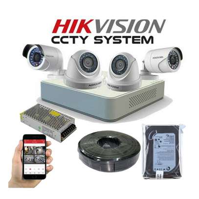 4 CCTV Cameras Complete Package Kit image 1