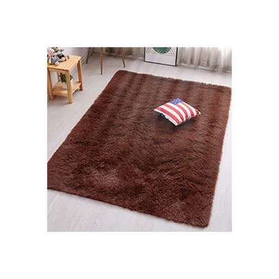 QUALITY SOFT FLUFFY Carpet- CHOCOLATE image 1