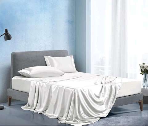 King size-Luxury Silky soft Mulberry Fitted Bedsheets image 4