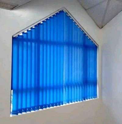 Blue Vertical Office Blinds image 2