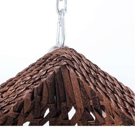 Outdoor Rattan Hanging Hammock-Swing Chair (Cushioned) image 12