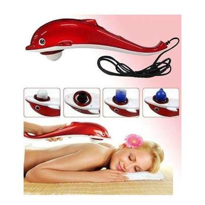 Multifunctional Dolphin Massager Red image 2