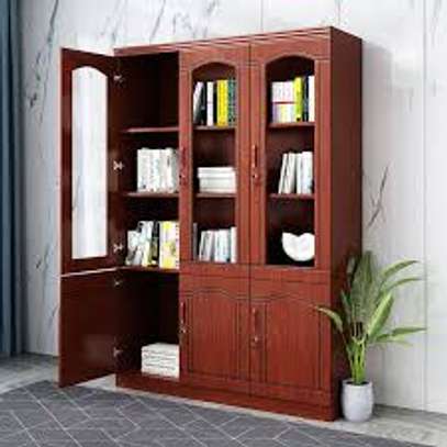 3 Door Wooden and Lockable Office Cabinet image 1