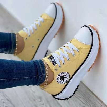 Ladies yellow shop converse