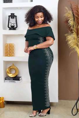 Elegant Off-Shoulder Maxi Dress Bodycon image 4