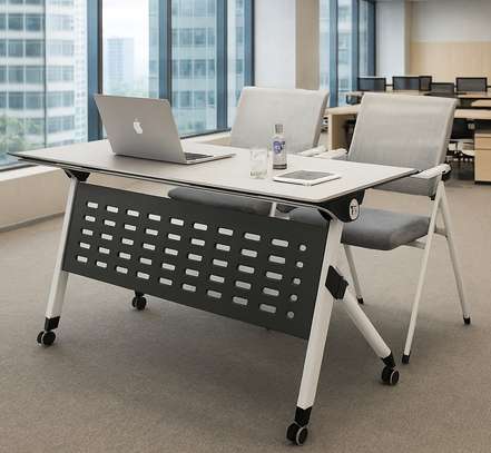 Office Table : odern Foldable Seminar Conference Table image 10