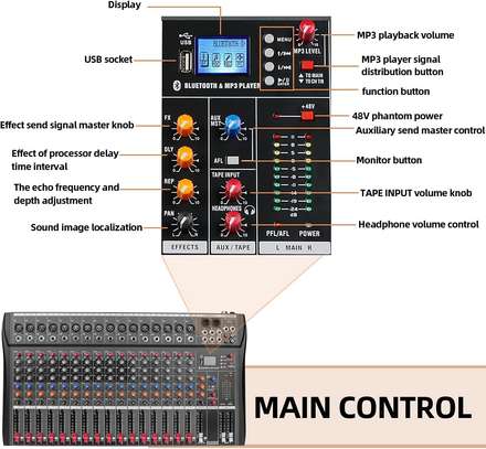 Depensheng DX16 DJ Sound Controller Interface image 3