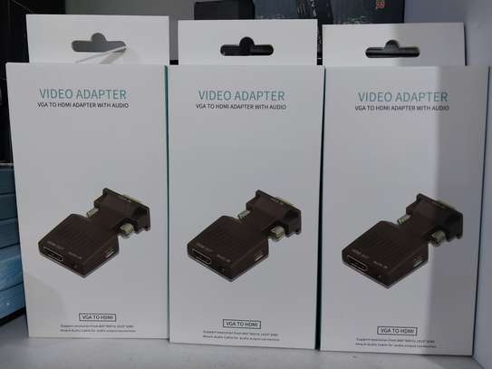 VGA INPUT to HDMI OUTPUT Video Audio Converter Cable Adapter image 2