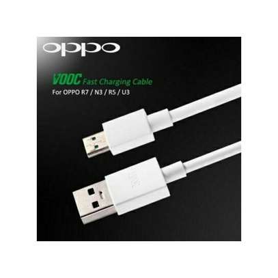 Oppo VOOC USB Cable Cord Durable USB Charger - White. image 2