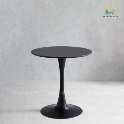 Dining Table: Round White Dining Table image 2