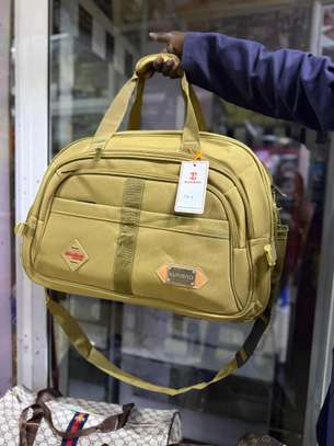 canvas material large multi pockets Travel Duffel Bag image 4