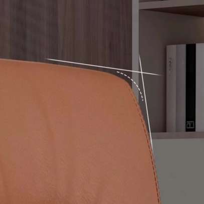 Office Chair: Non Adjustable Office Chair In Pure Black image 4