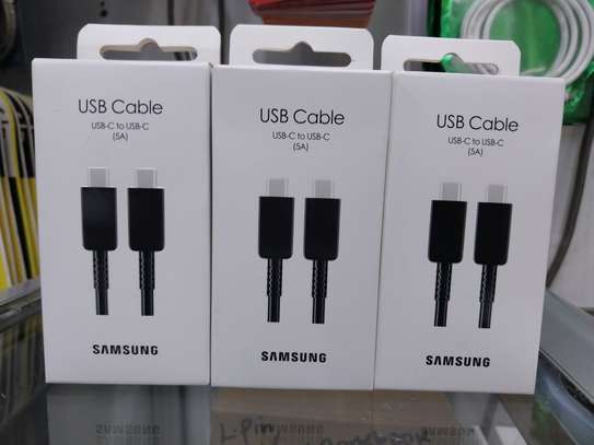 Samsung USB TYPE C TO TYPE C CABLE 5A 45W PD COMPATIBLE image 2