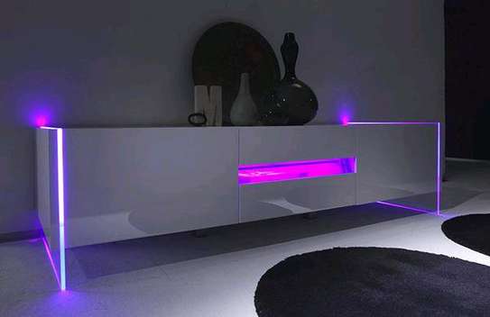 Tv stand with led light image 1