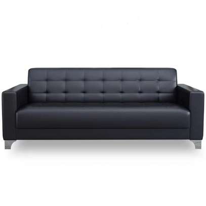 Office Sofa: Customized 5 Seater Leather Meeting Sofa image 4