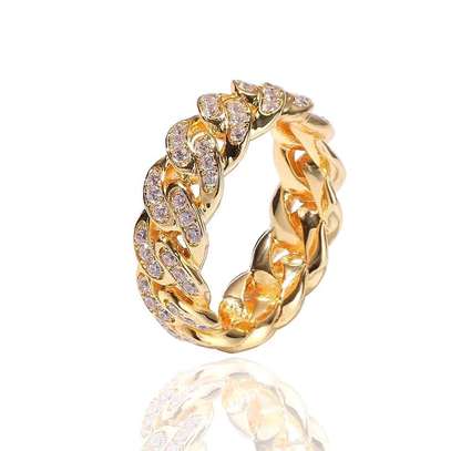 Classic quality iced designer ring image 1