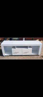 White tv place stand image 1